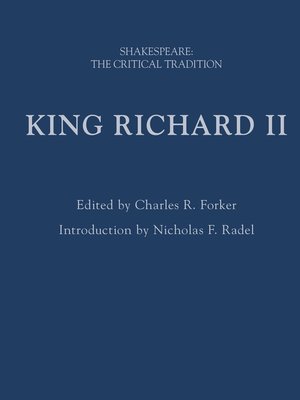 cover image of King Richard II